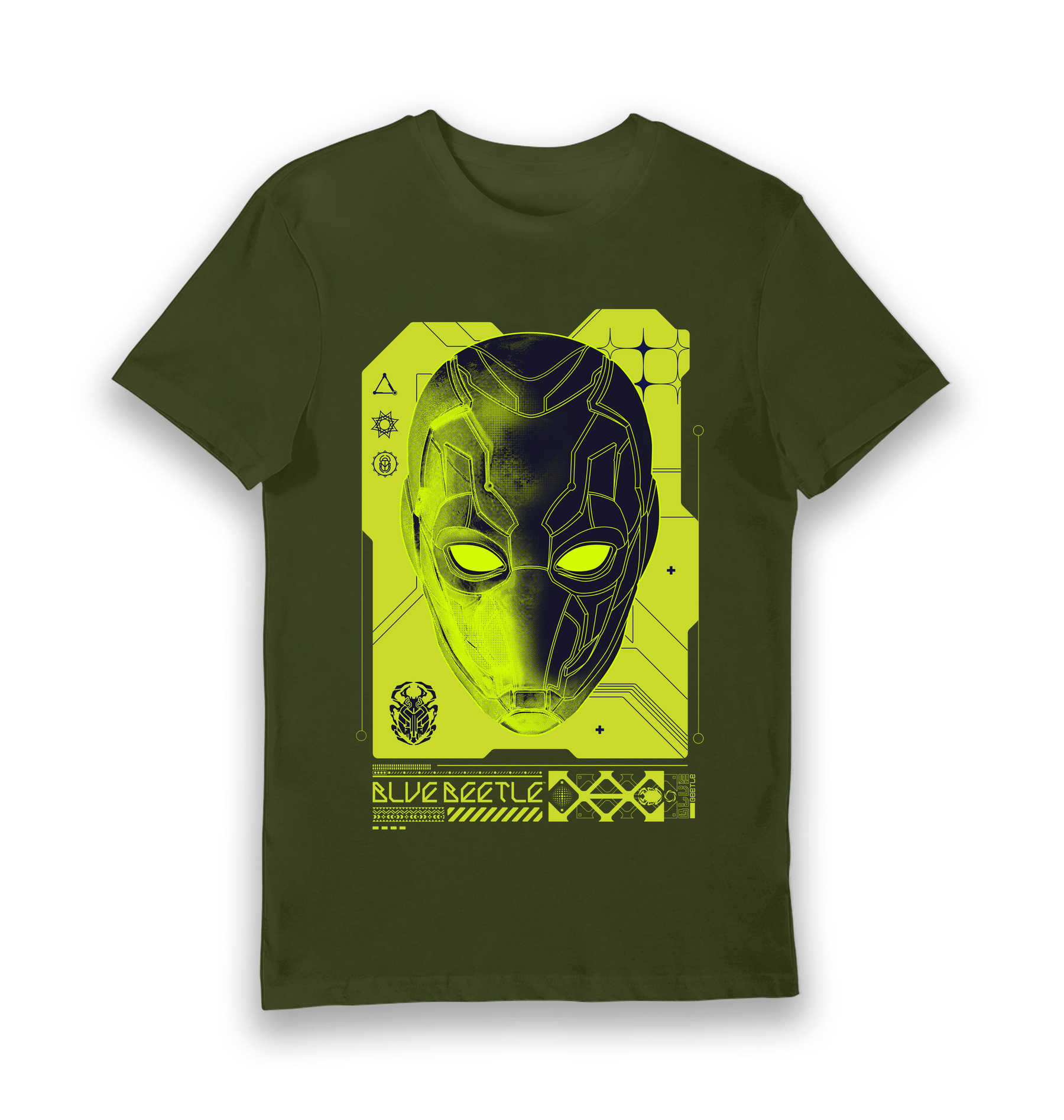 Forest Green Printed T-shirt Front