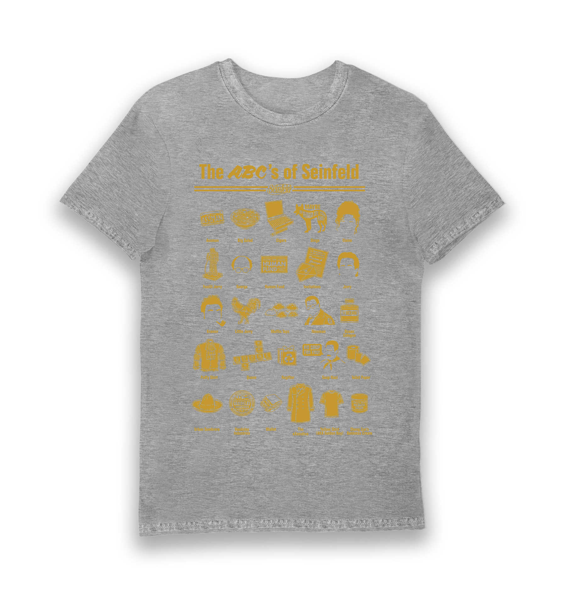 Sports Grey Printed T-shirt Front