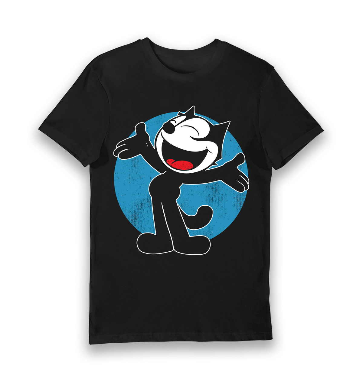 Black Printed T-shirt Front