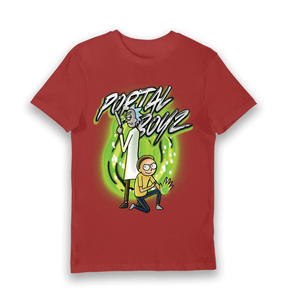 Red Printed T-shirt Front