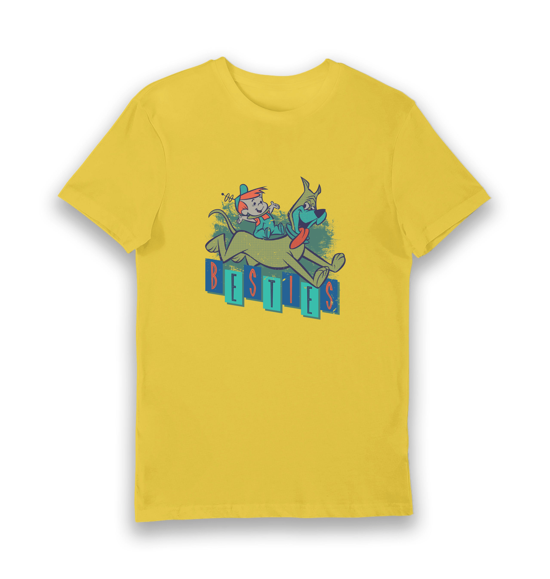 Yellow Printed T-shirt Front