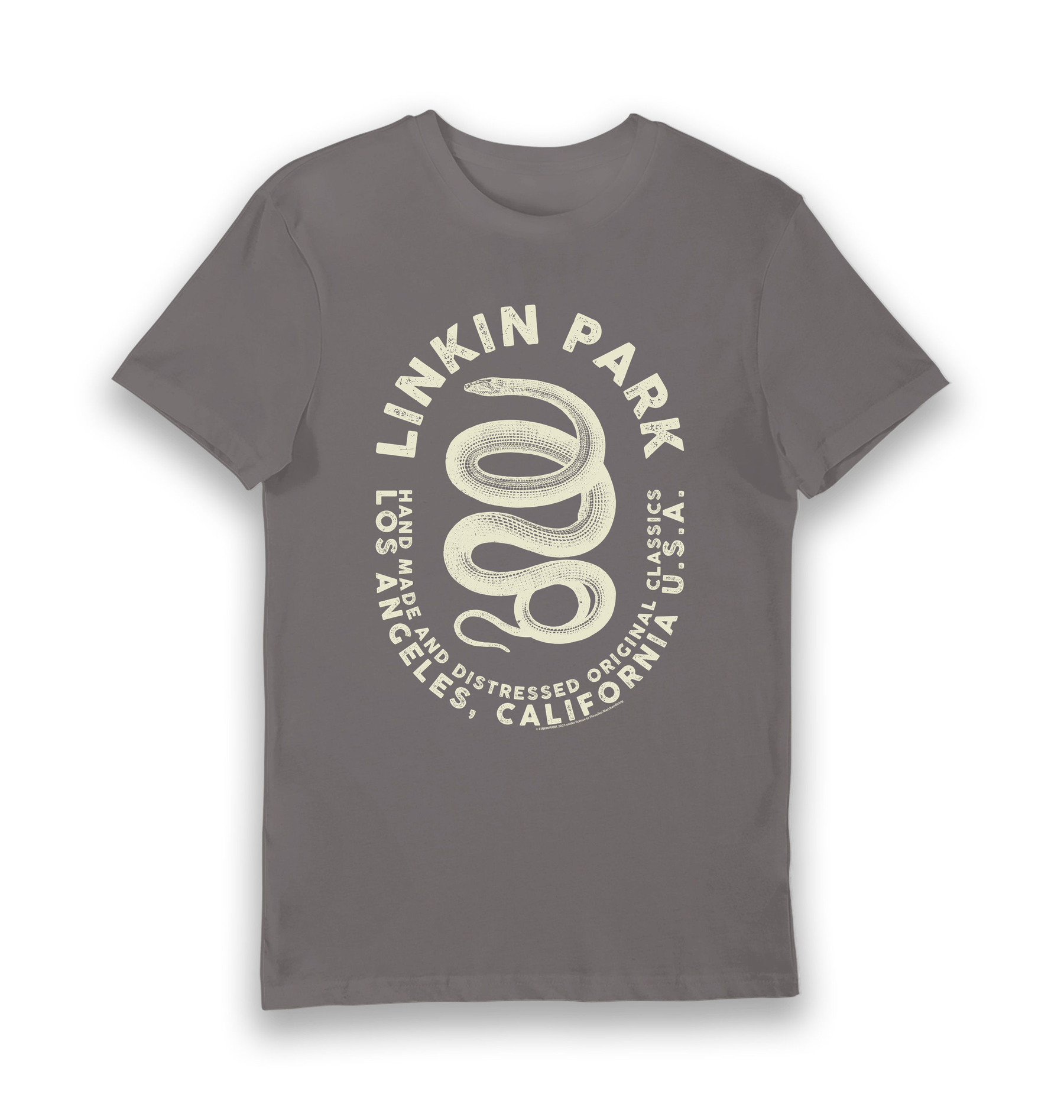 Charcoal Printed T-shirt Front