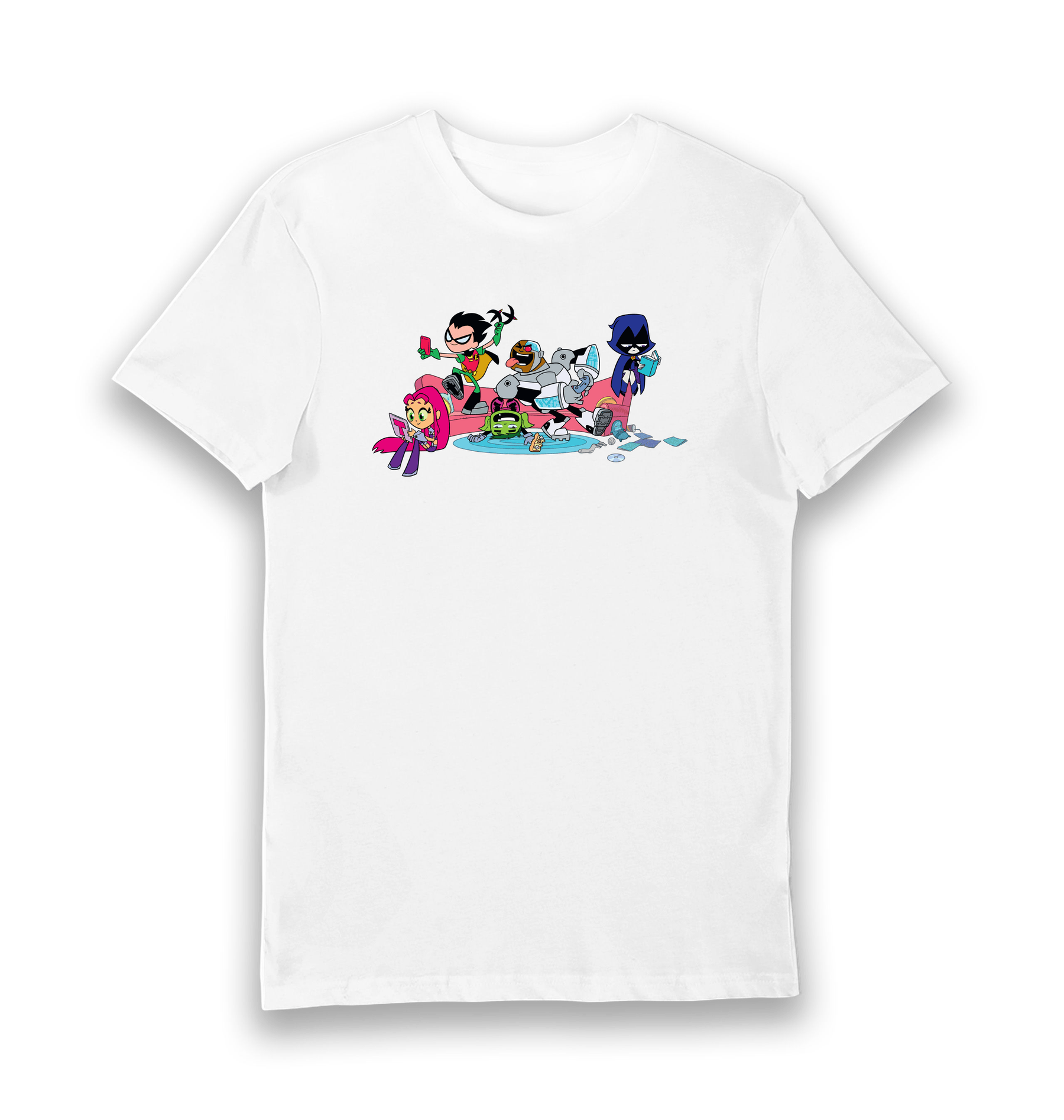 White Printed T-shirt Front