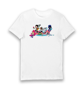 White Printed T-shirt Front
