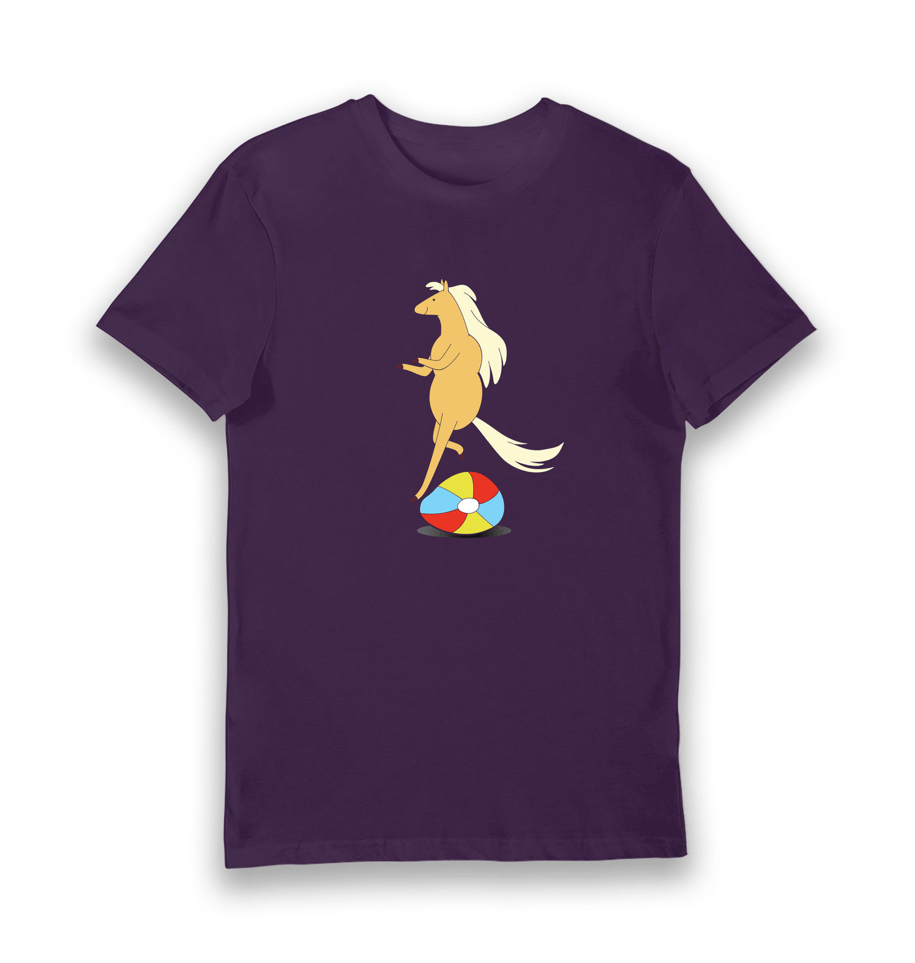 Purple Printed T-shirt Front