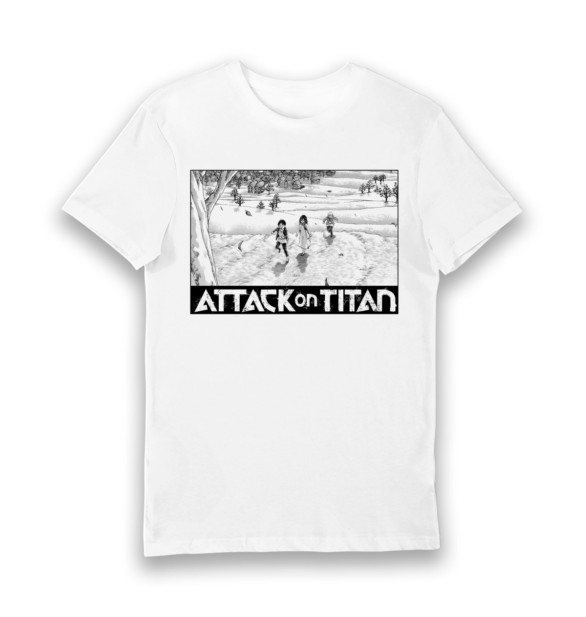 White Printed T-shirt Front