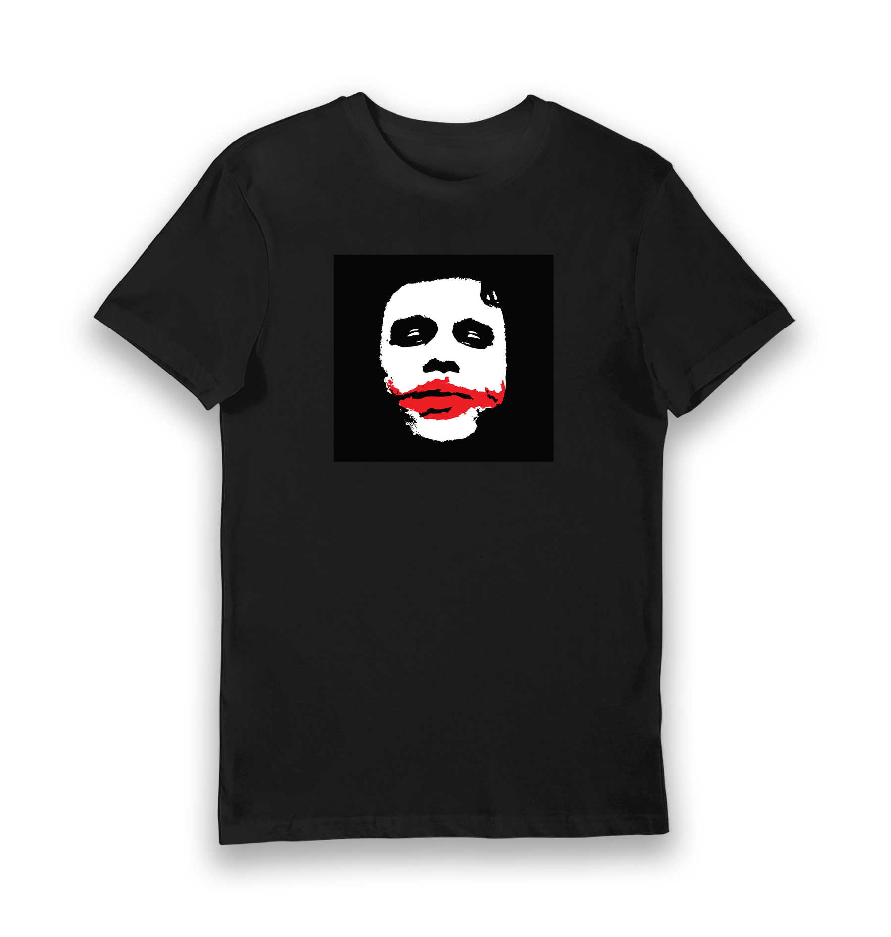 Black Printed T-shirt Front