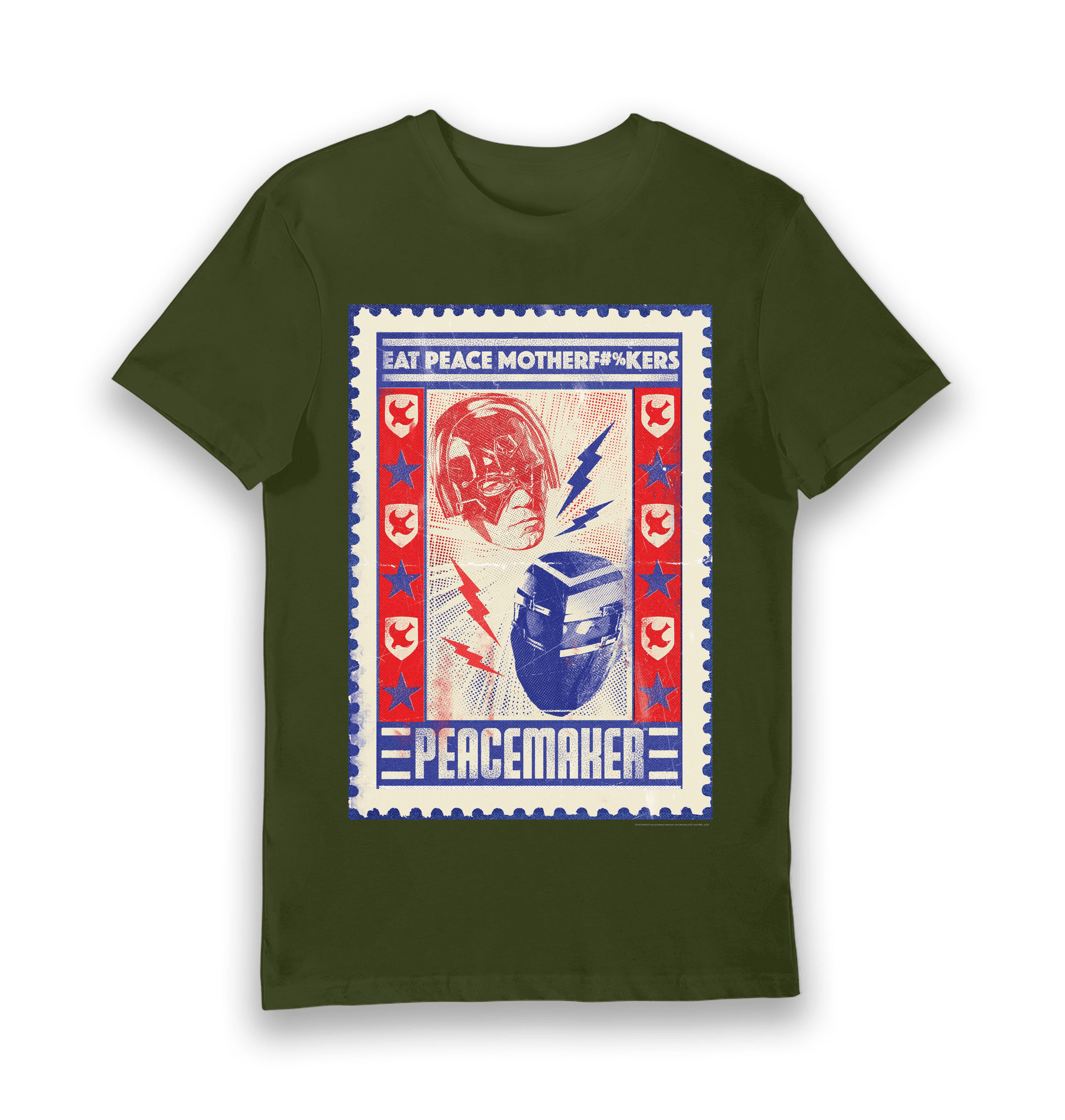 Forest Green Printed T-shirt Front