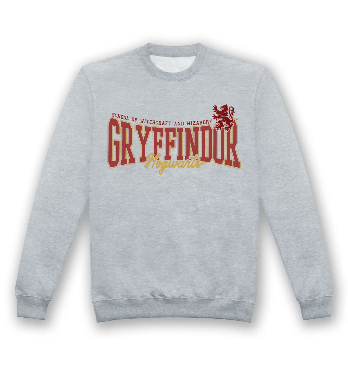 Grey Printed Sweater Front