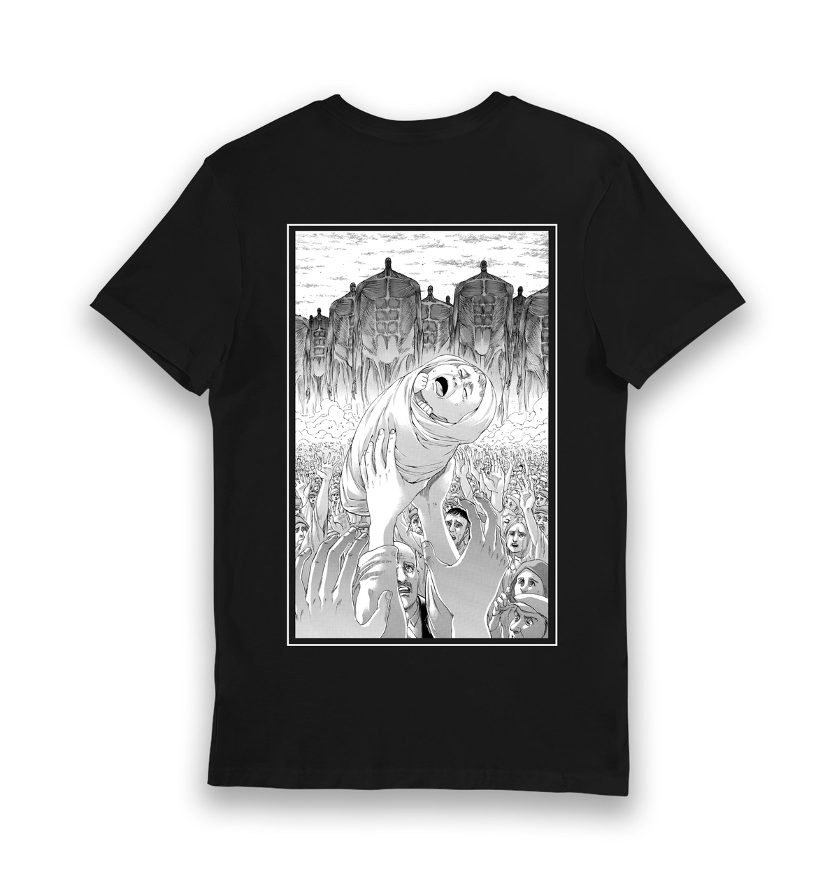 Black Printed T-shirt Back