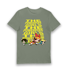 Khaki Printed T-shirt Front
