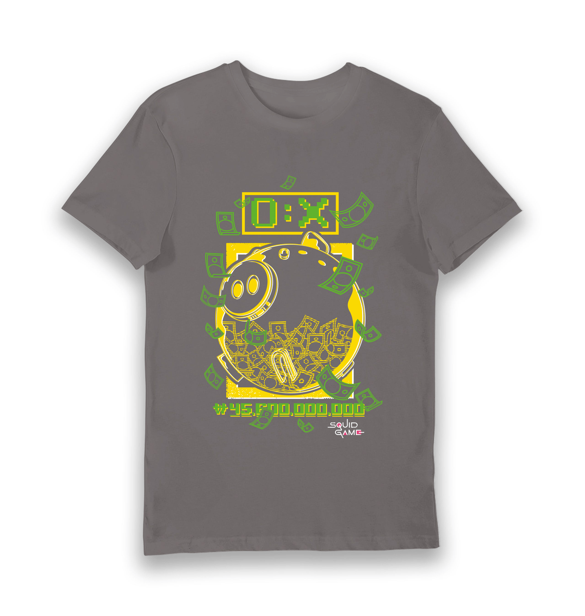 Charcoal Printed T-shirt Front