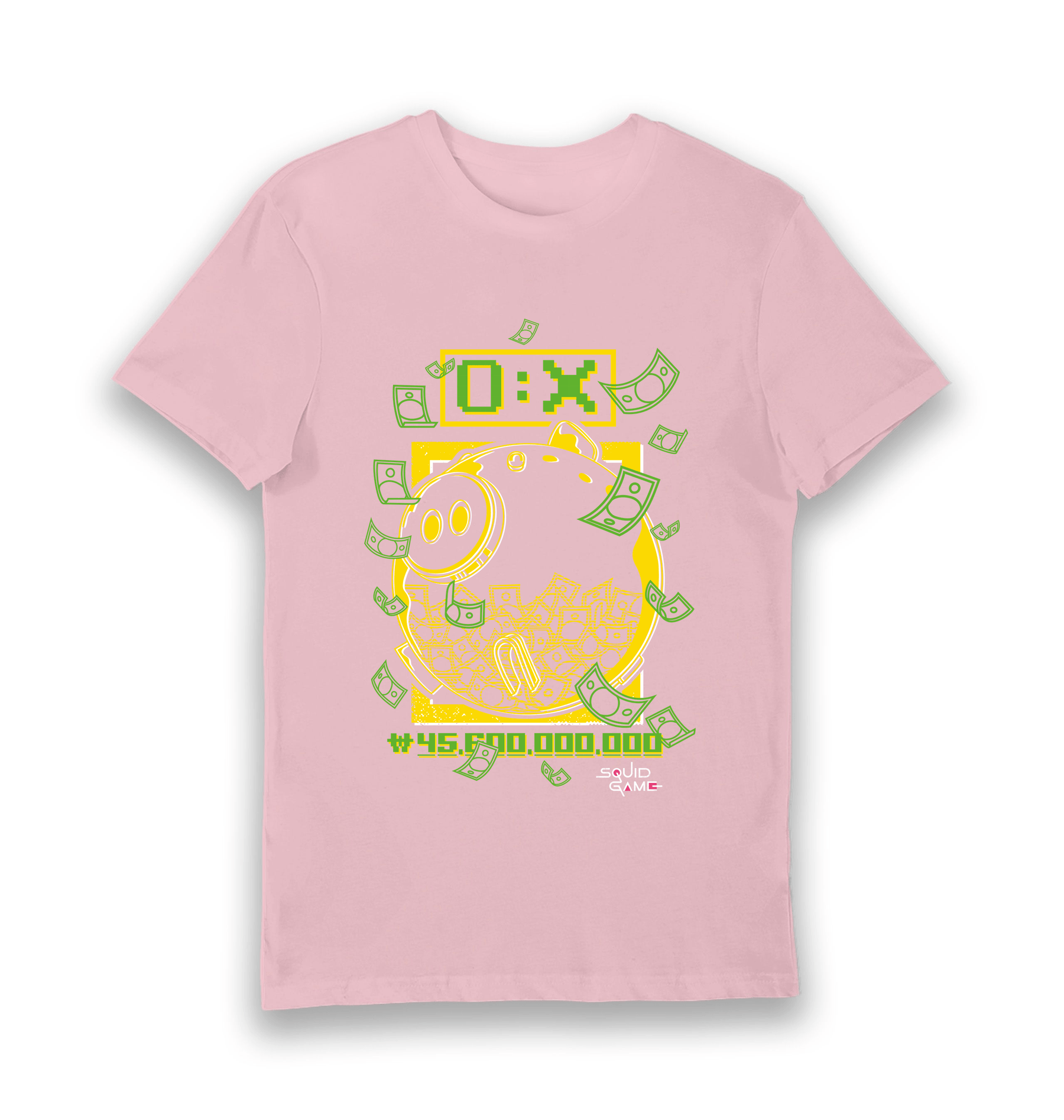 Pink Printed T-shirt Front
