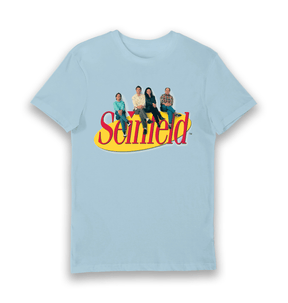 Light Blue Printed T-shirt Front