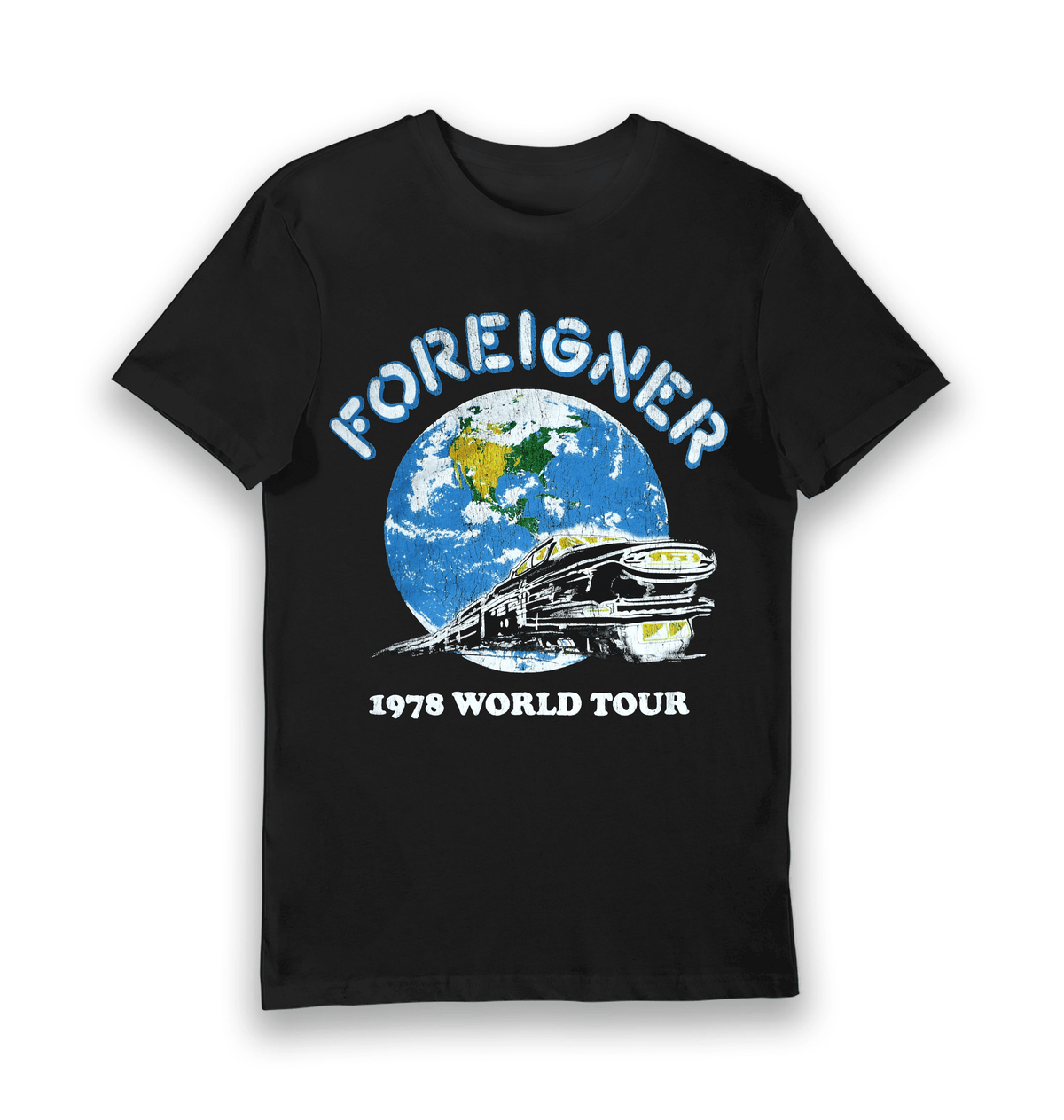 Black Printed T-shirt Front