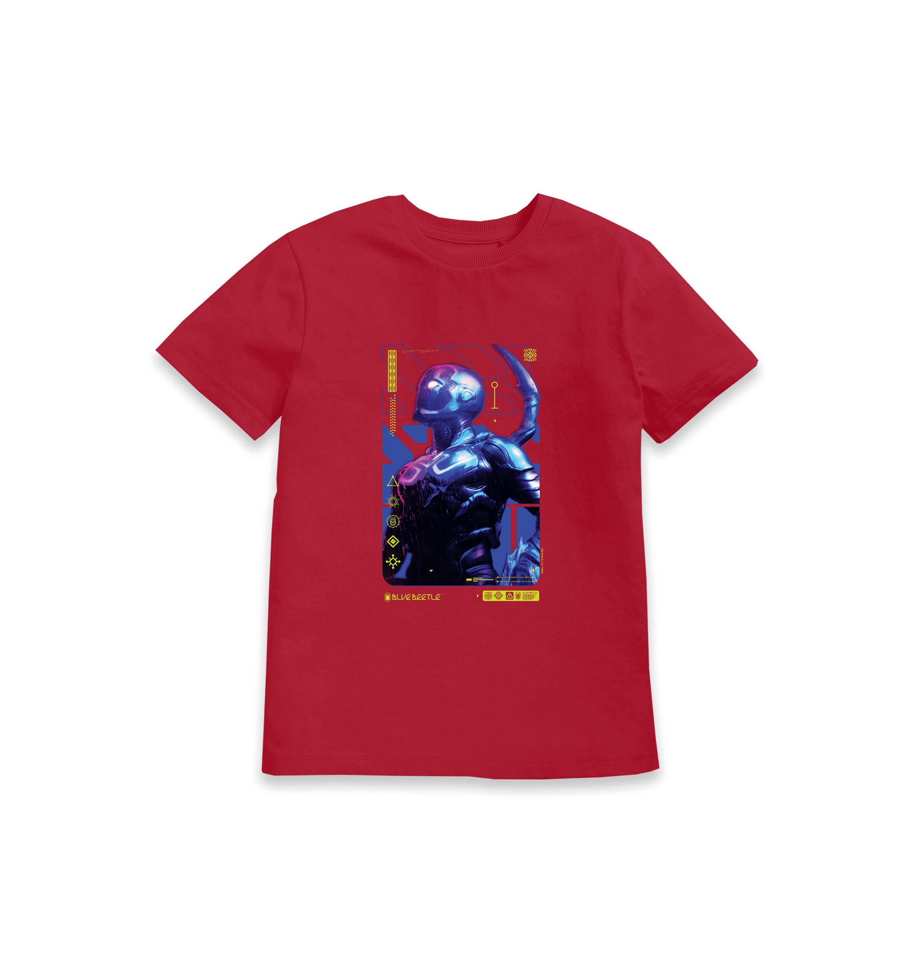 Red Printed Kids T-Shirt Front