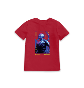 Red Printed Kids T-Shirt Front