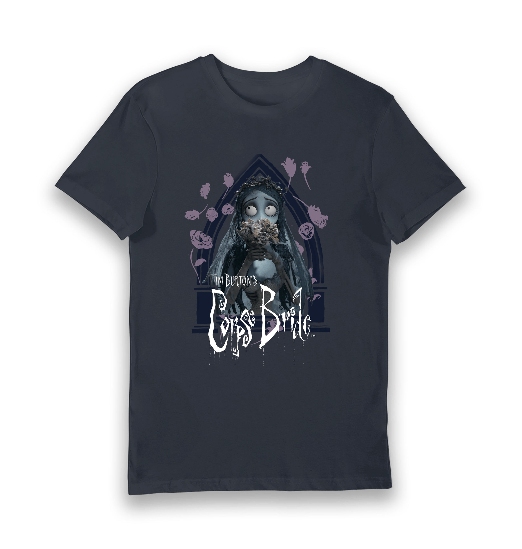Navy Printed T-shirt Front