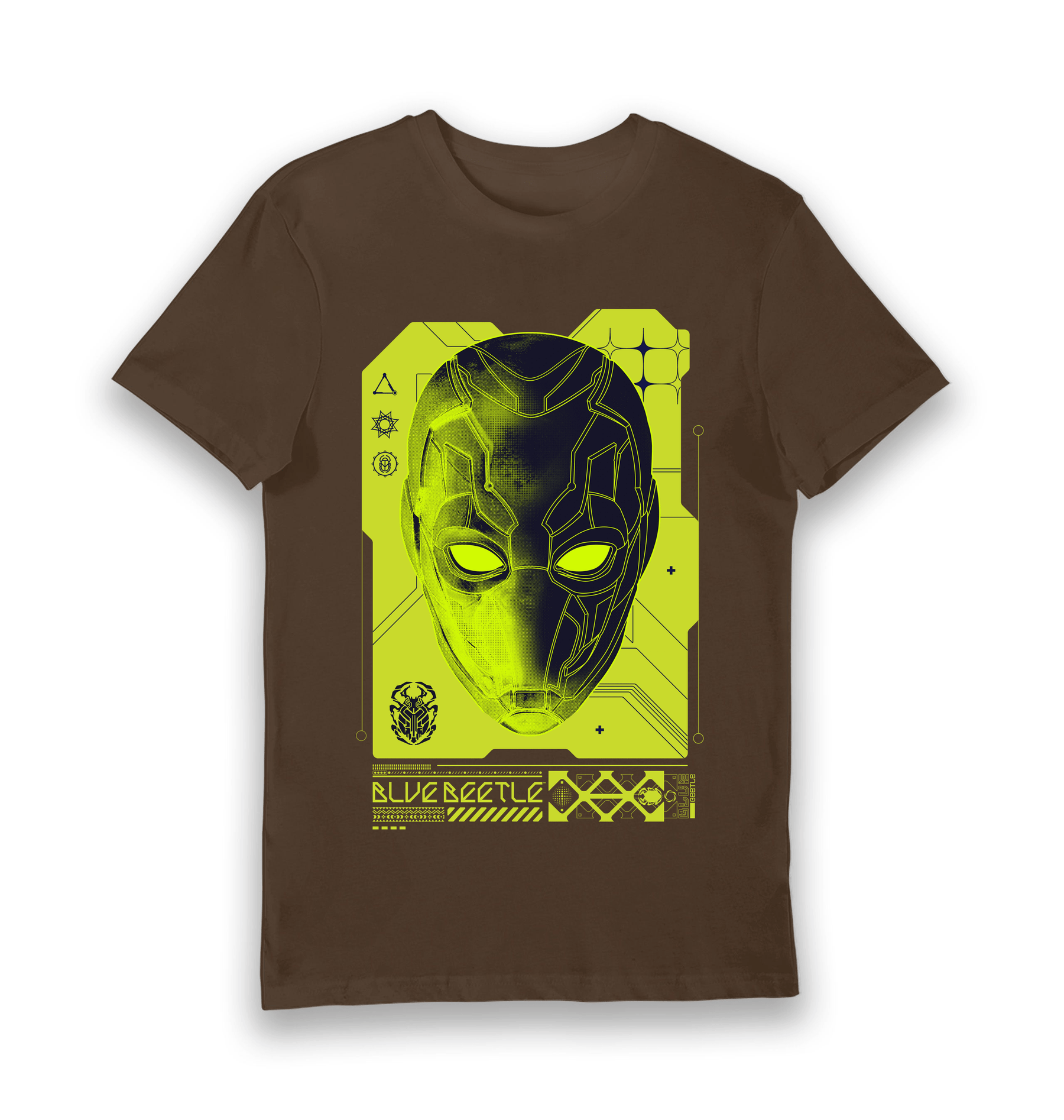 Brown Printed T-shirt Front