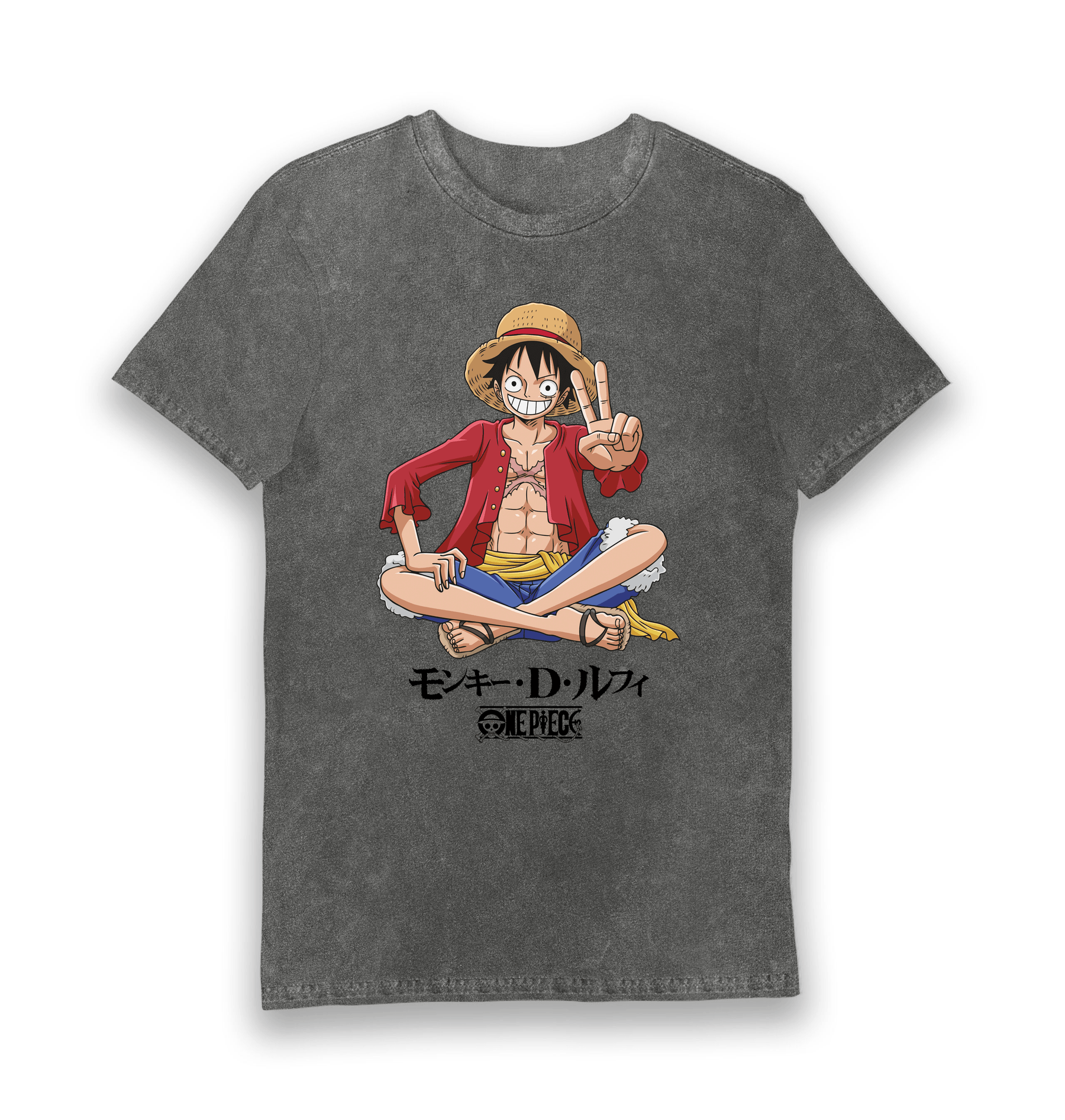 Vintage Grey Printed T-shirt Front