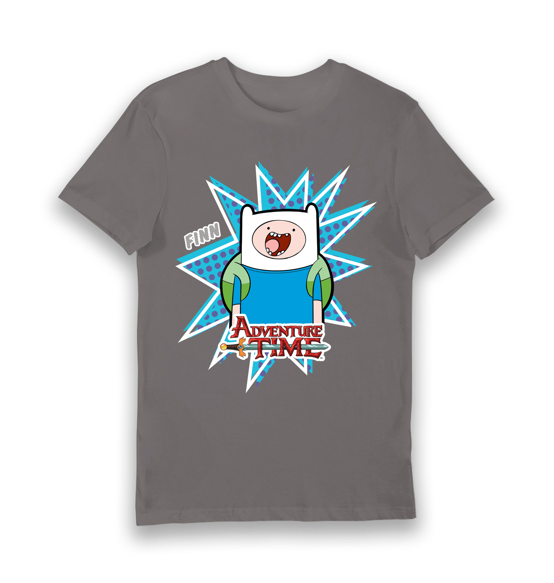 Charcoal Printed T-shirt Front