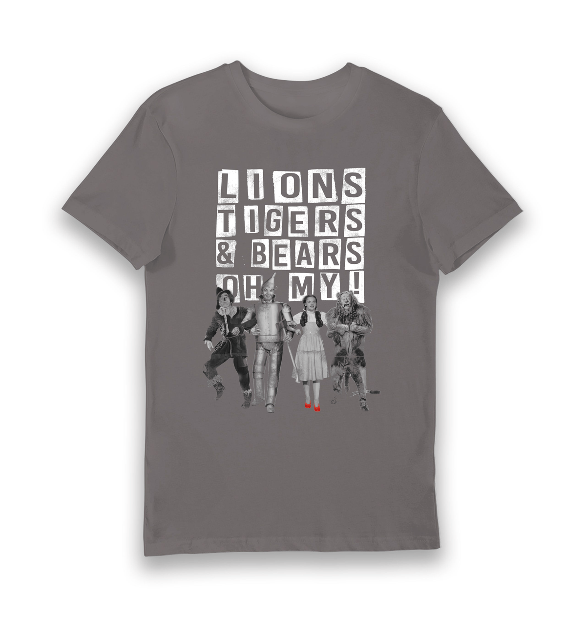 Charcoal Printed T-shirt Front