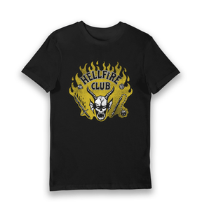 Black Printed T-shirt Front