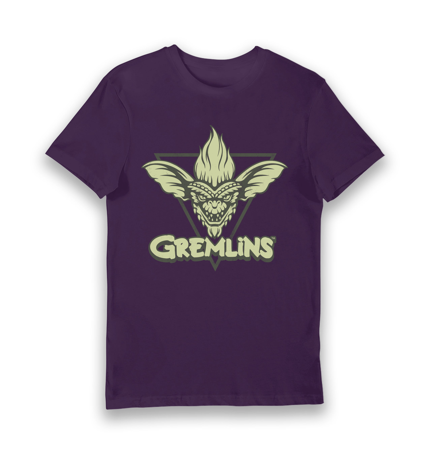 Purple Printed T-shirt Front