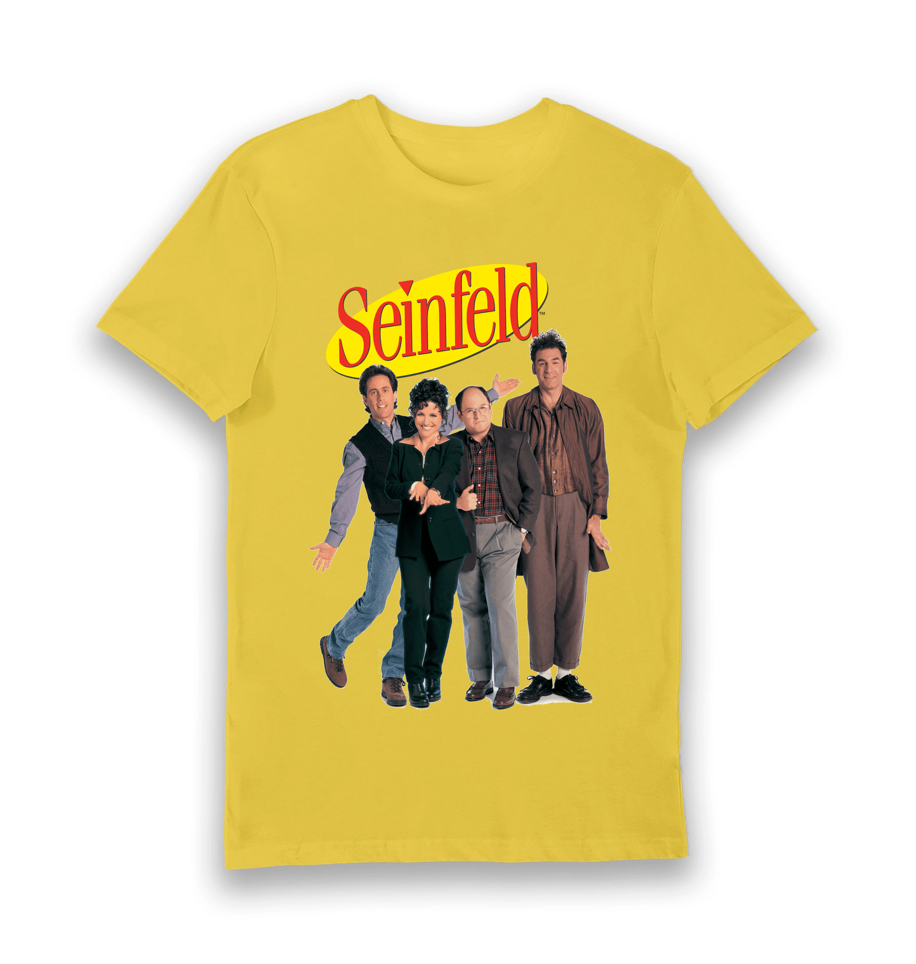 Yellow Printed T-shirt Front