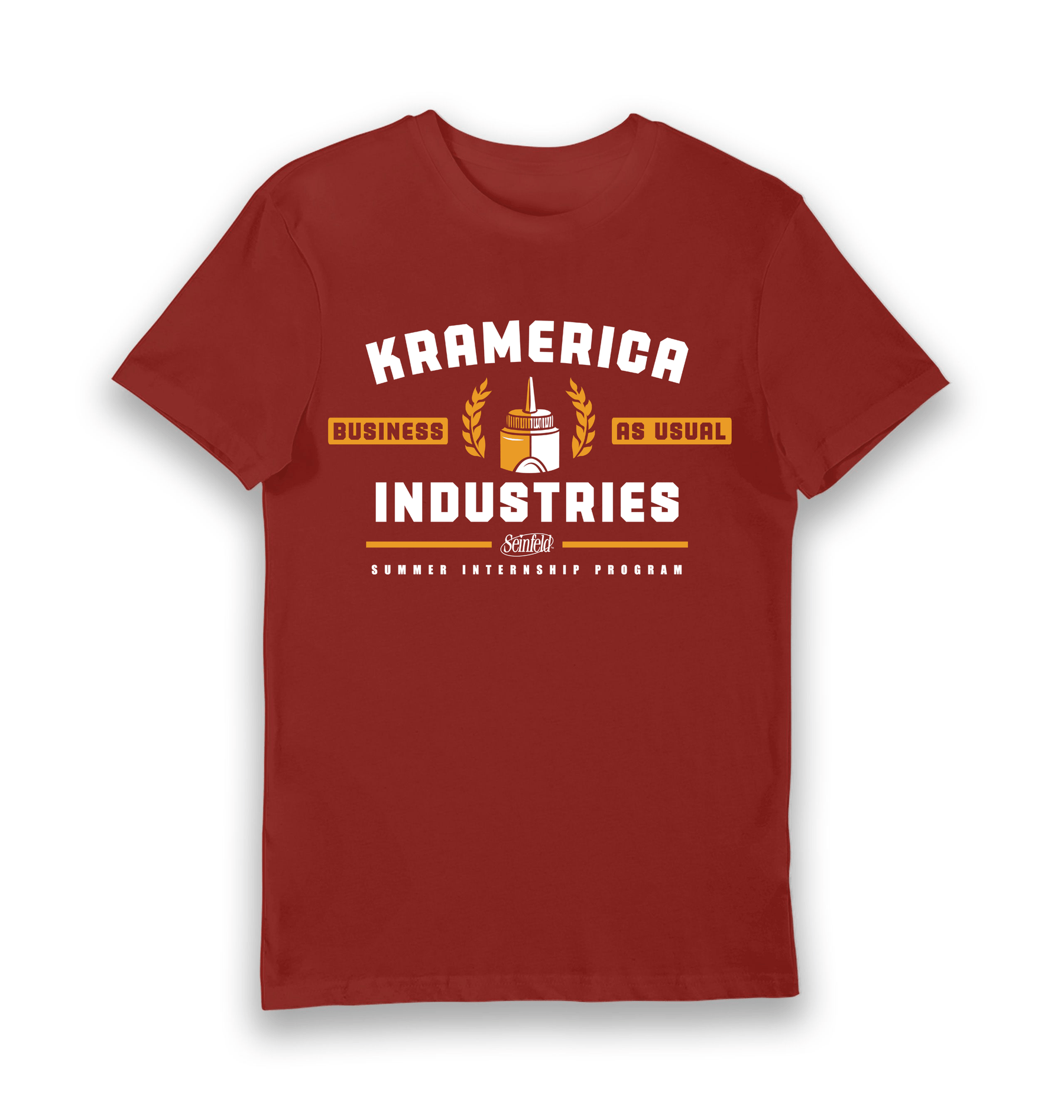 Brick Red Printed T-shirt Front