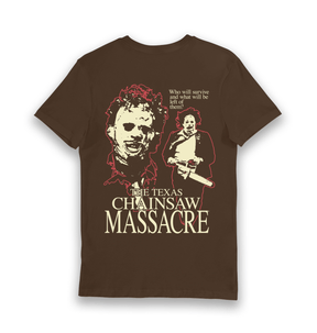 Brown Printed T-shirt Back
