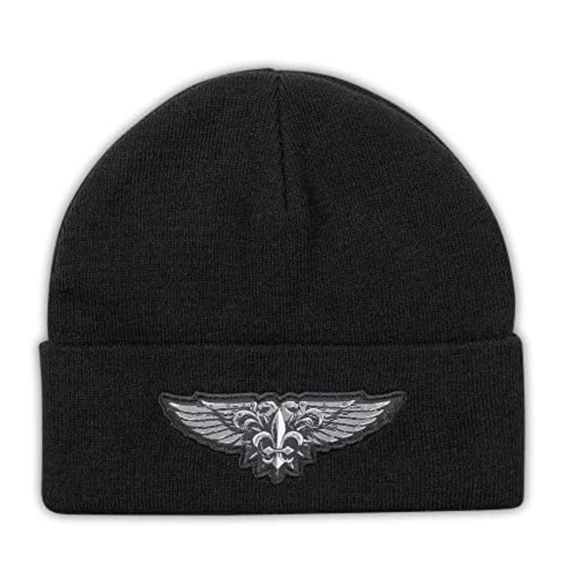 Warhammer 40,000 Imperium of Man Woven Tab Adults Knitted Beanie in Black