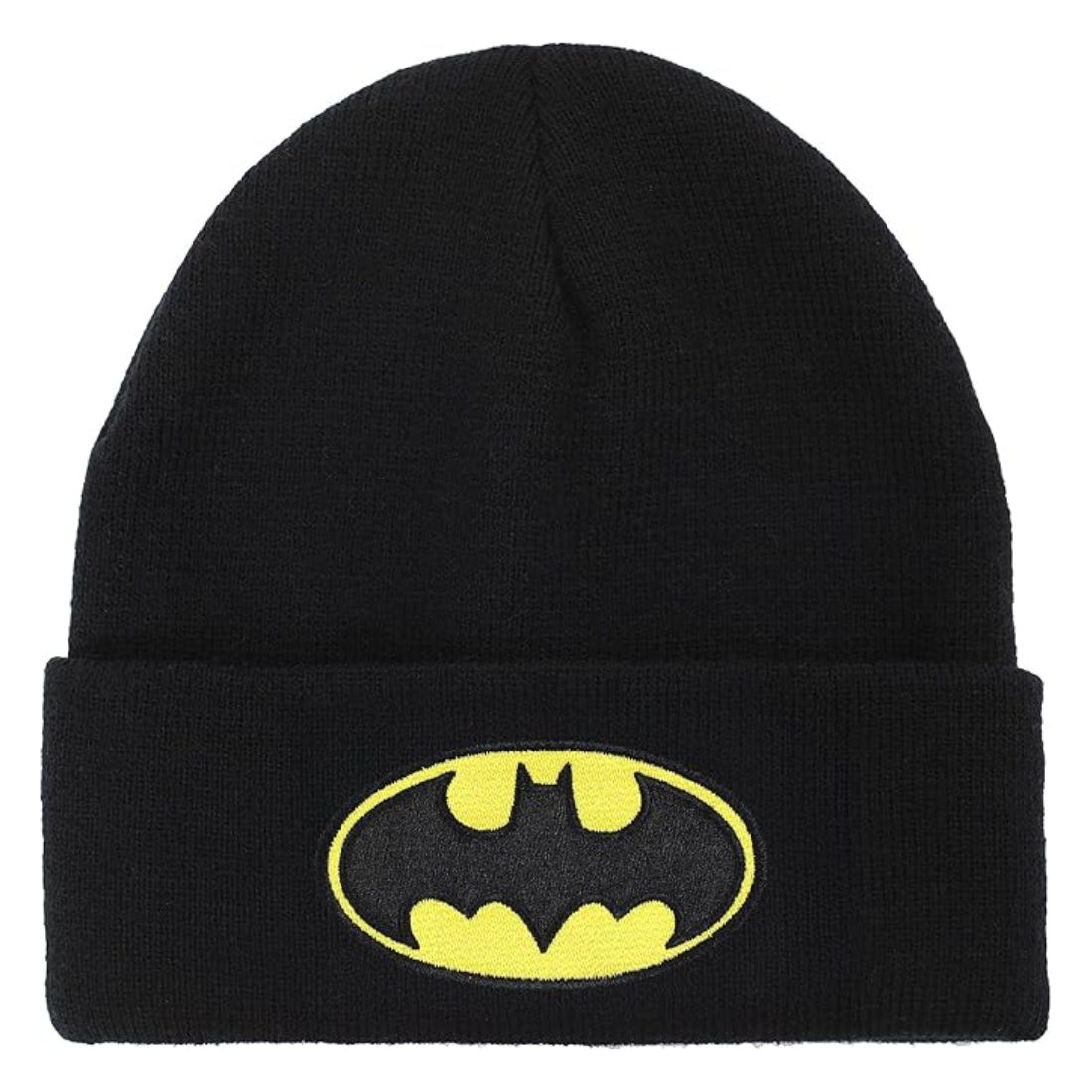 Batman Logo Embroidered Adult Cuff Beanie