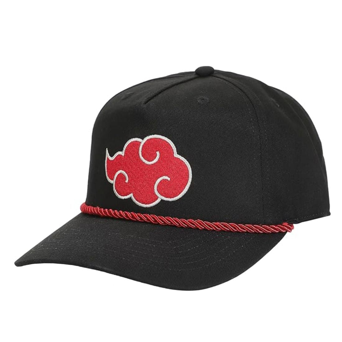 Naruto Embroidered Akatsuki Cloud Black Retro Grandpa Snapback Hat