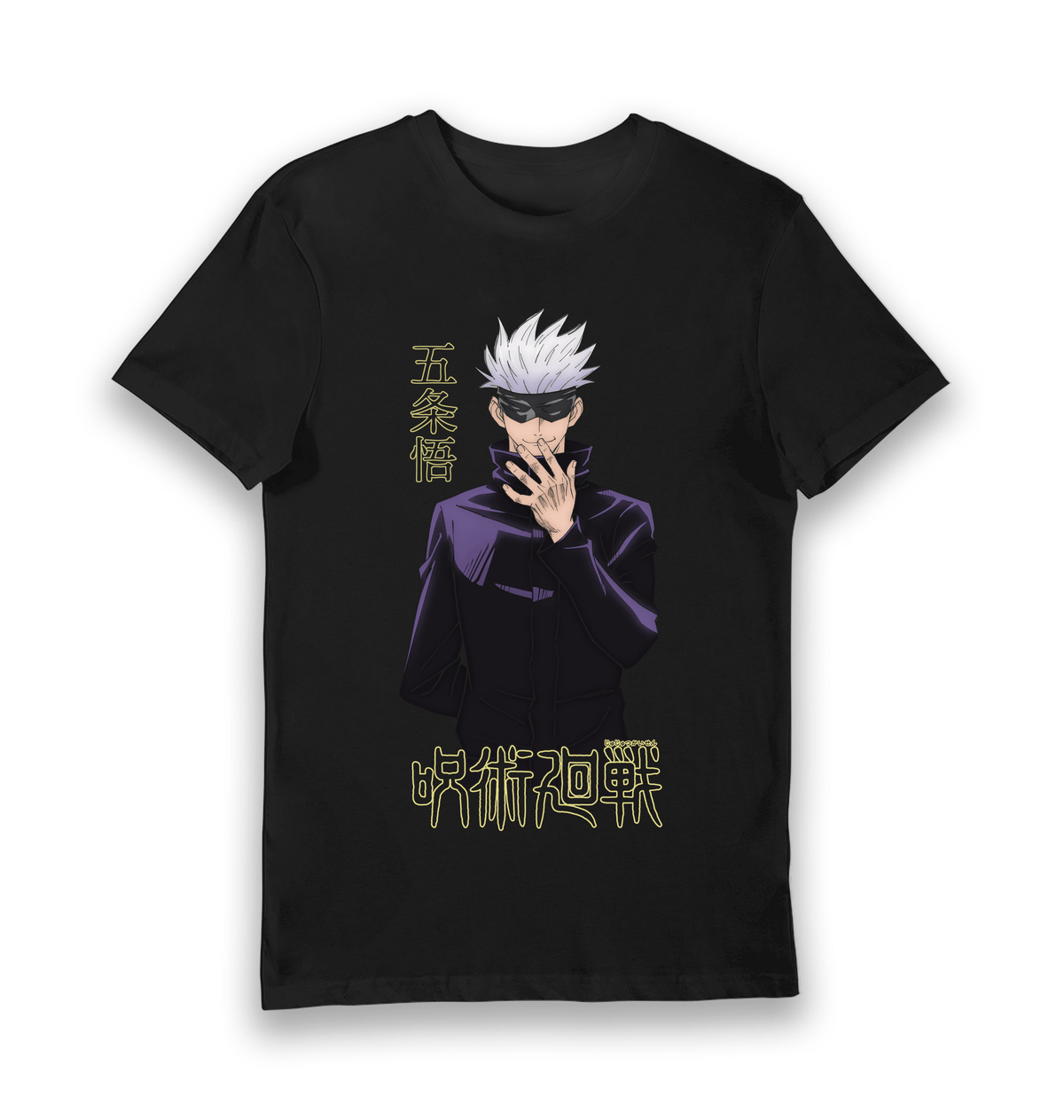 Black Printed T-shirt Front