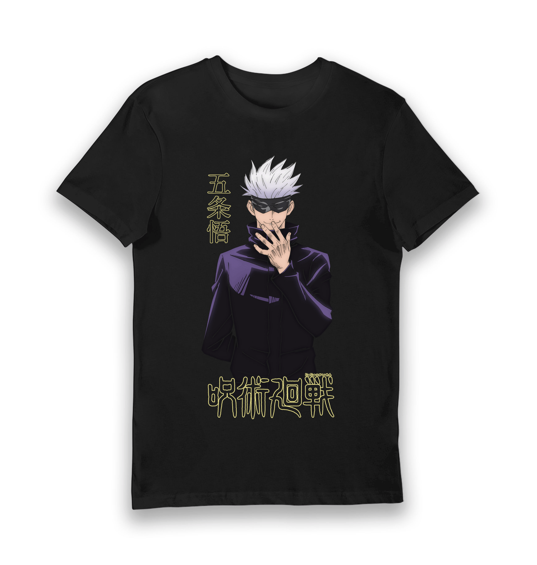Black Printed T-shirt Front