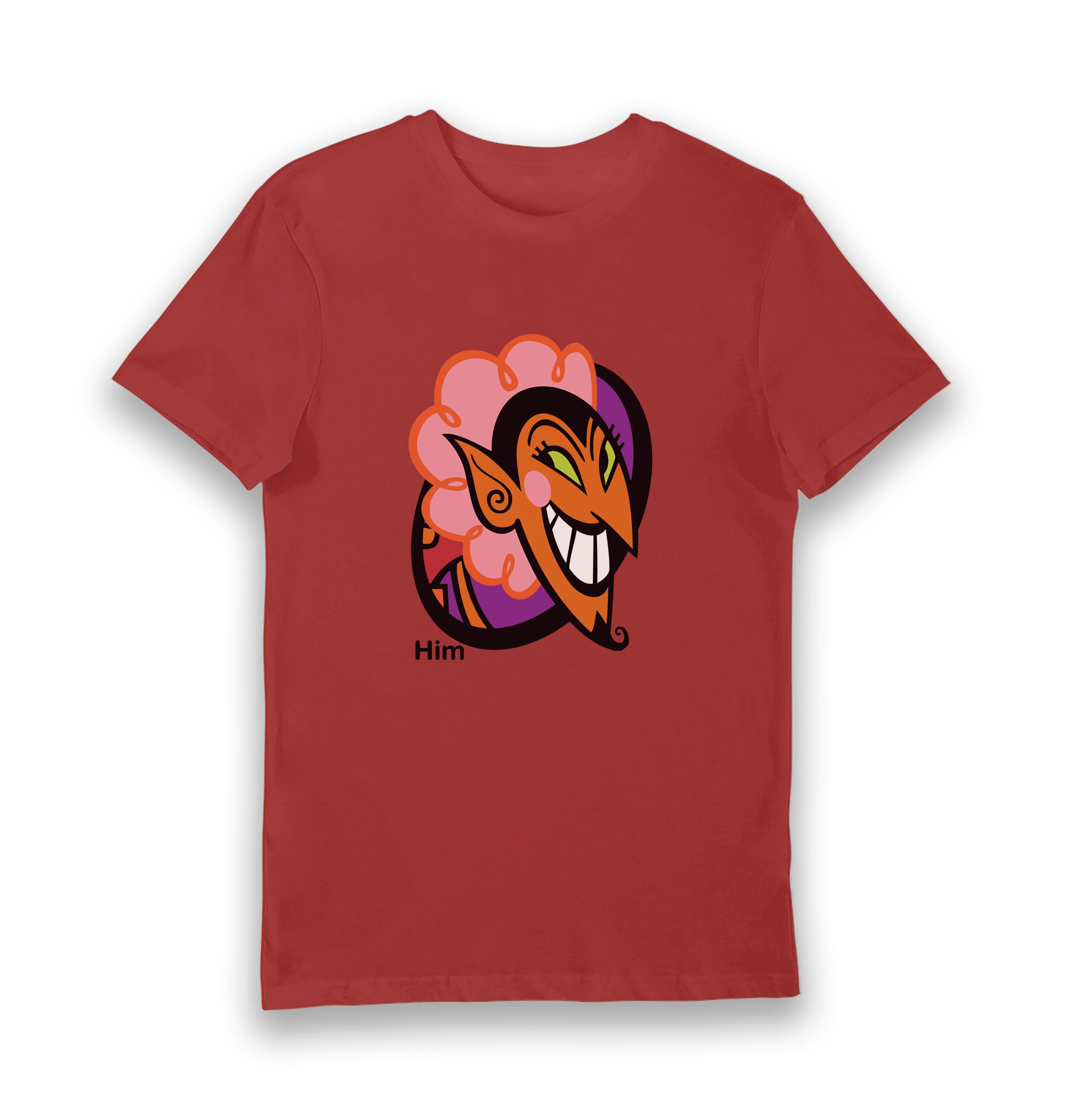 Red Printed T-shirt Front
