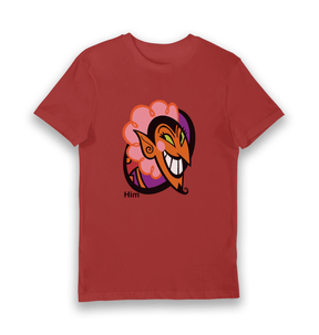 Red Printed T-shirt Front