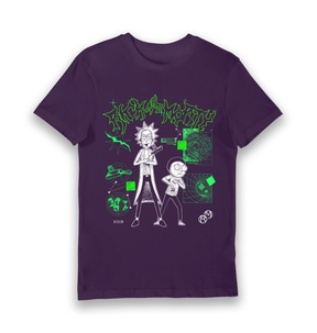 Purple Printed T-shirt Front