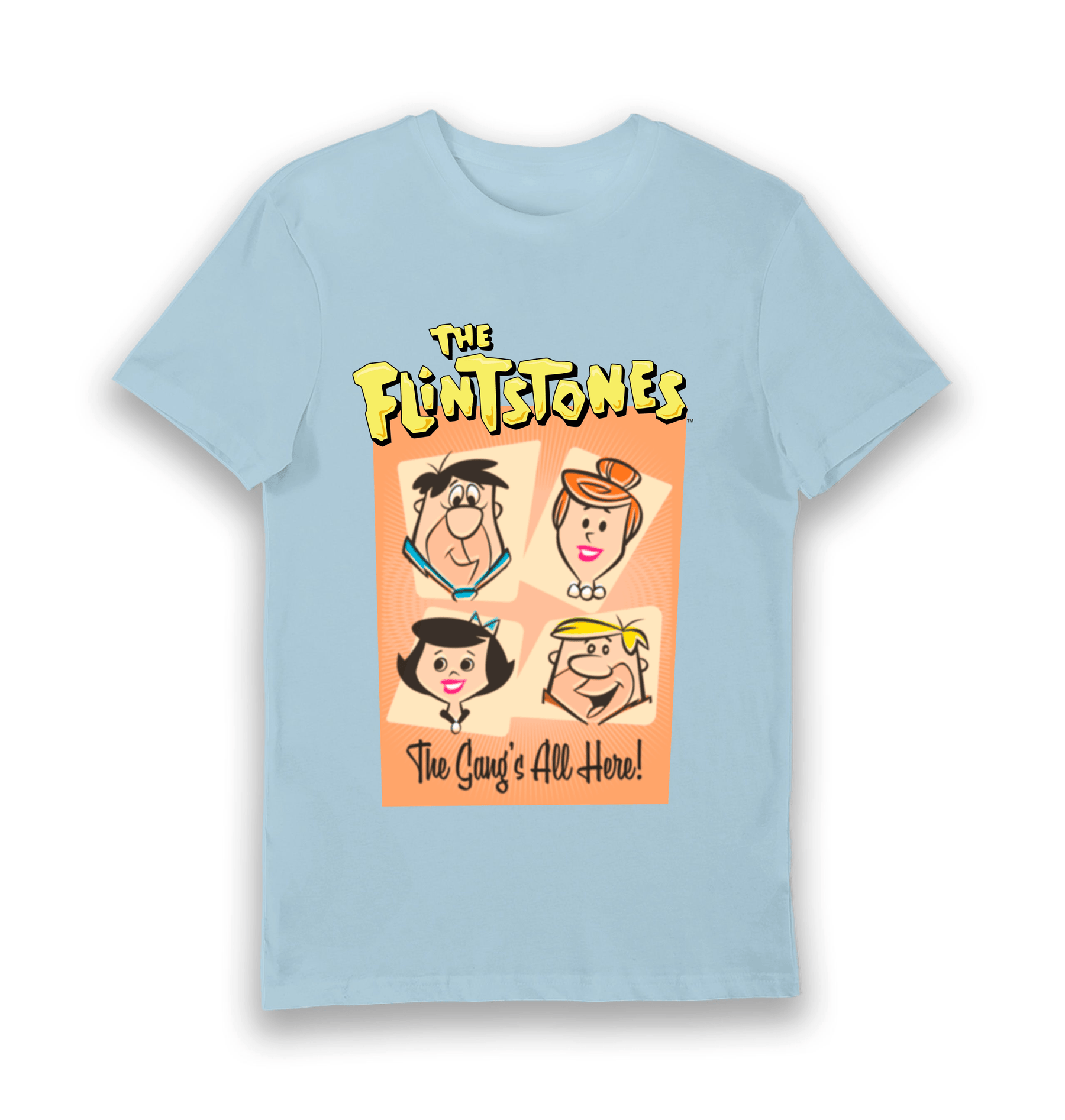 Light Blue Printed T-shirt Front