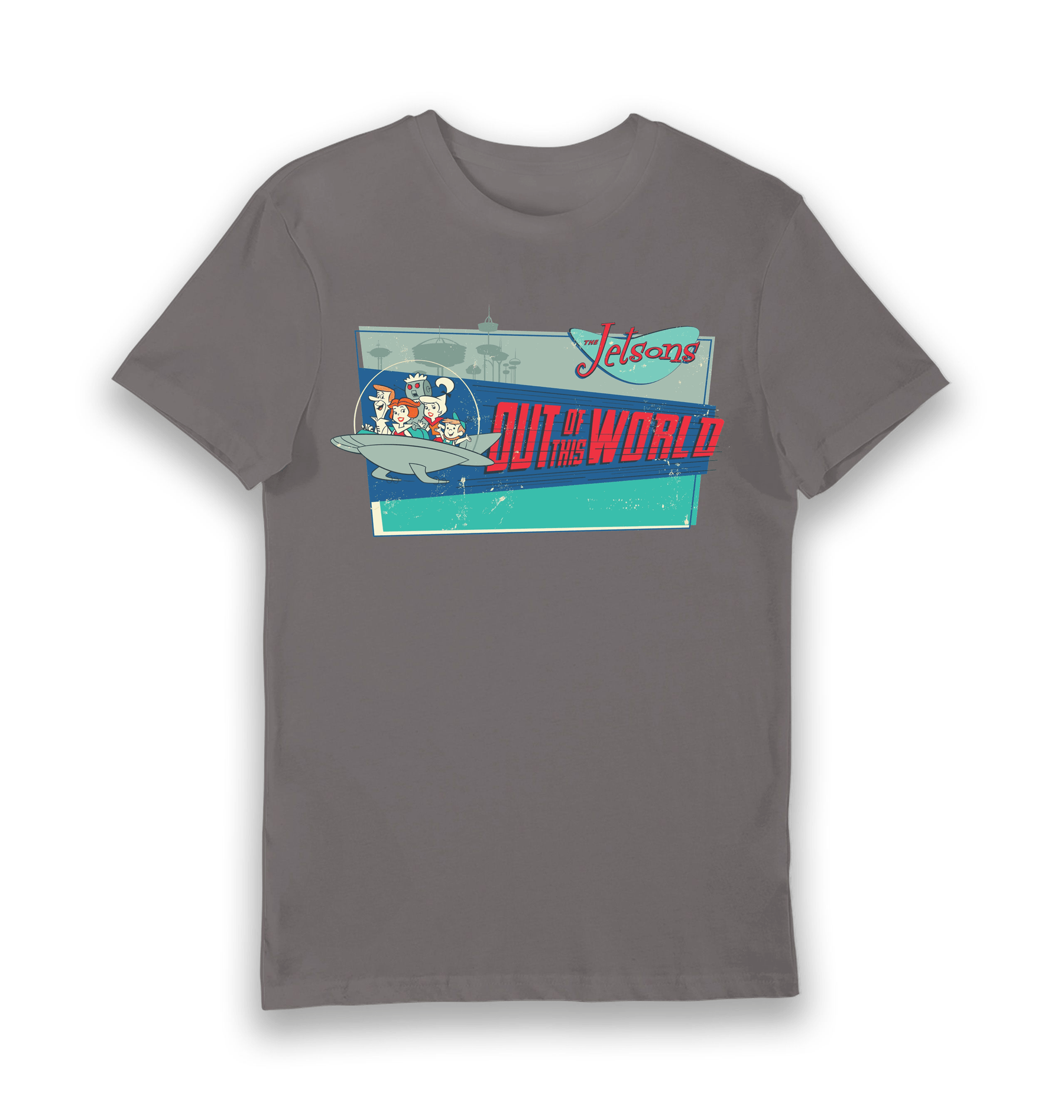 Charcoal Printed T-shirt Front