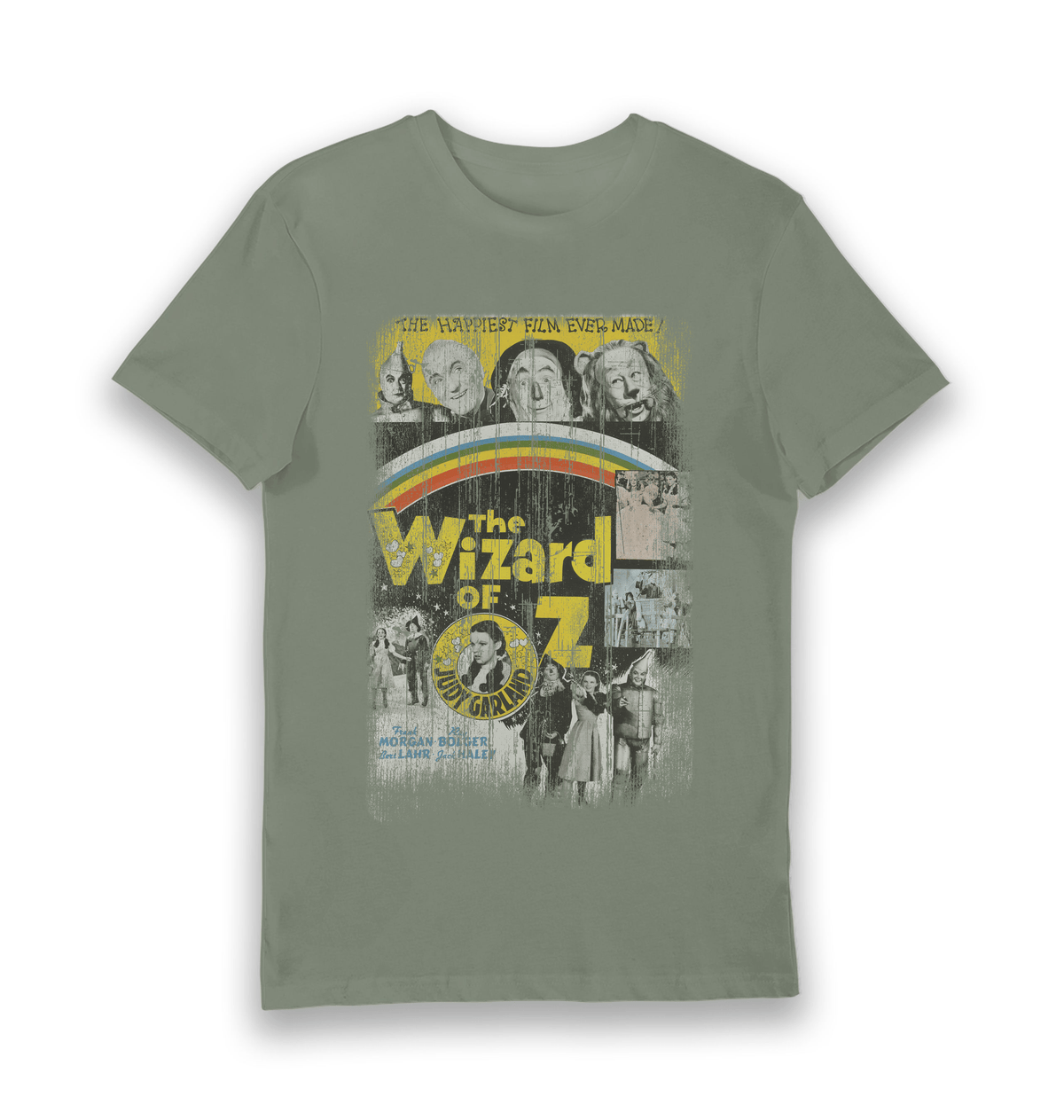 Khaki Printed T-shirt Front