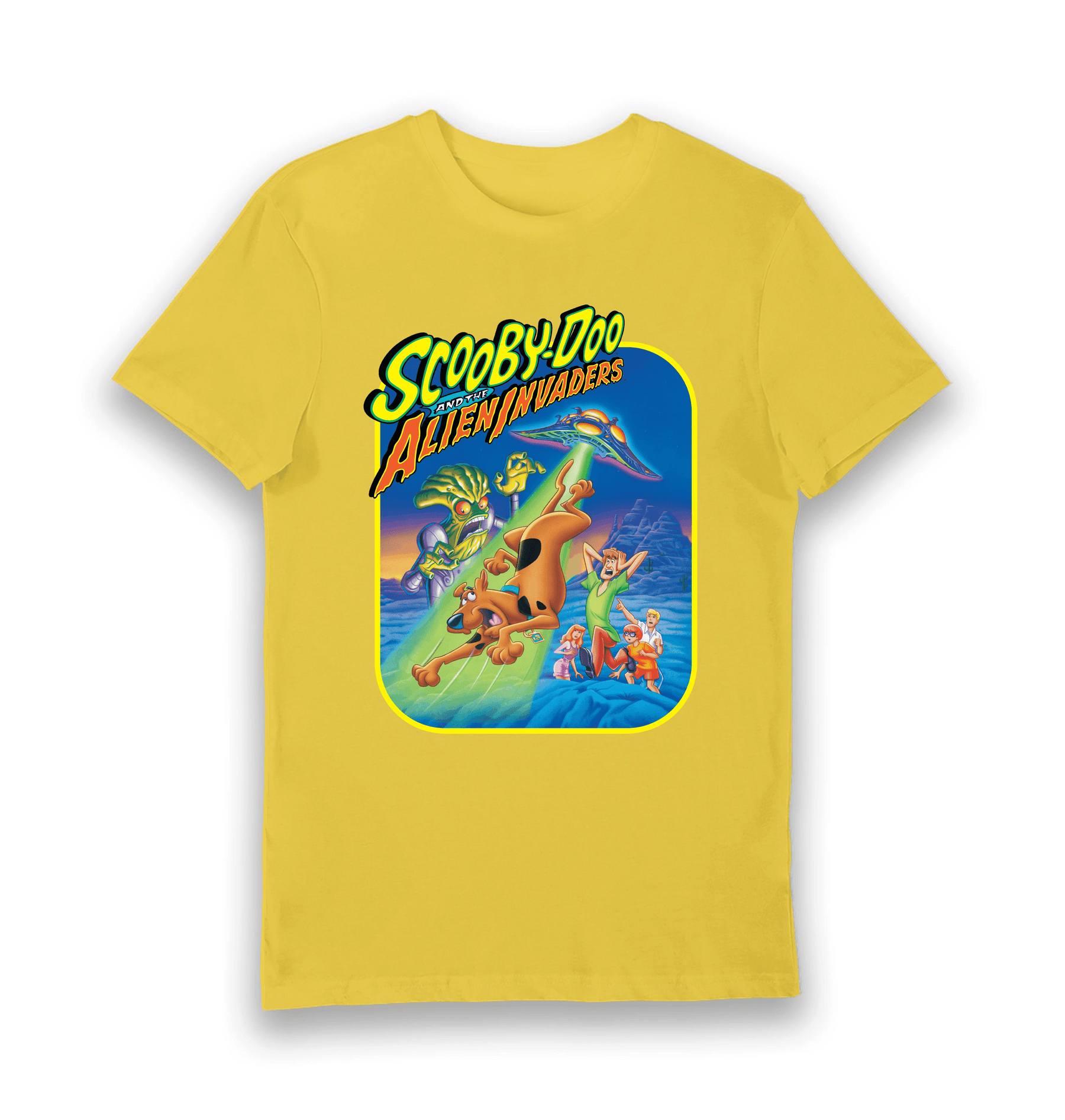 Yellow Printed T-shirt Front