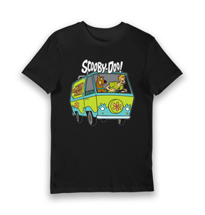 Black Printed T-shirt Front