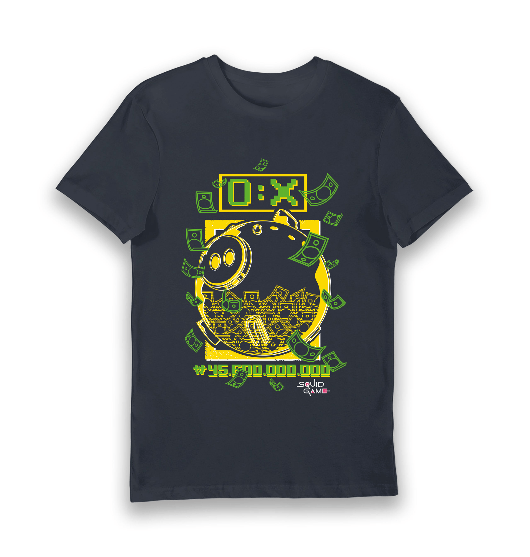 Navy Printed T-shirt Front