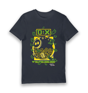 Navy Printed T-shirt Front