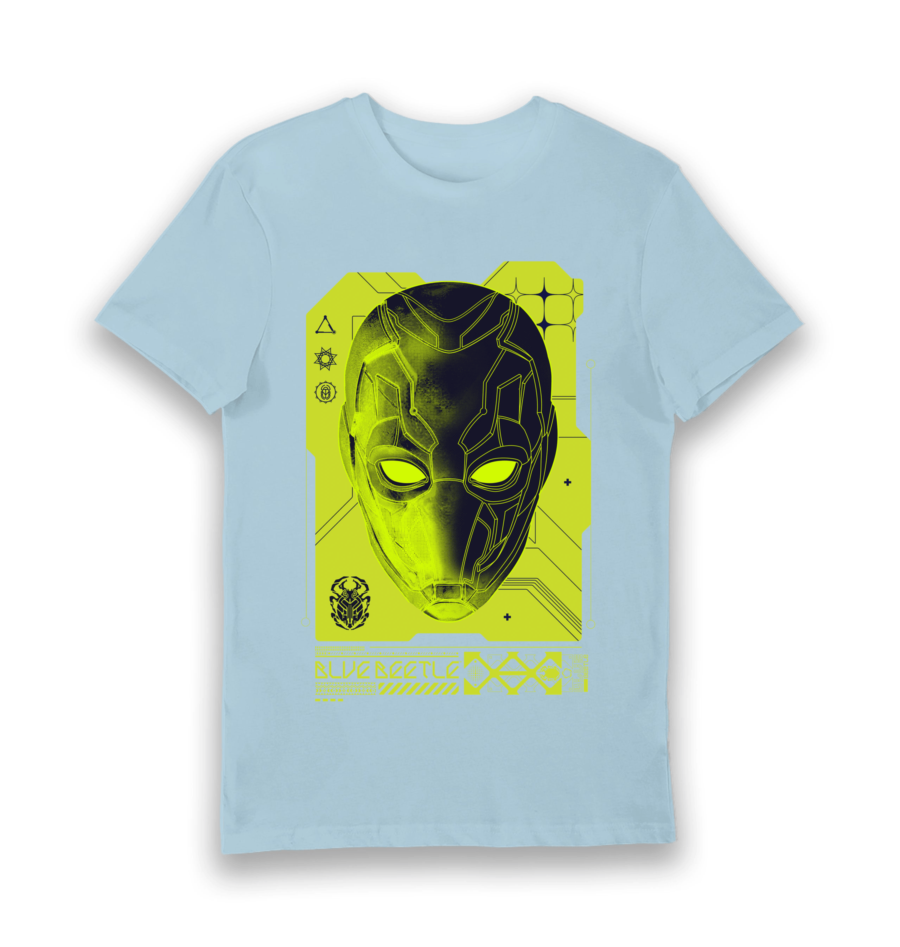 Light Blue Printed T-shirt Front