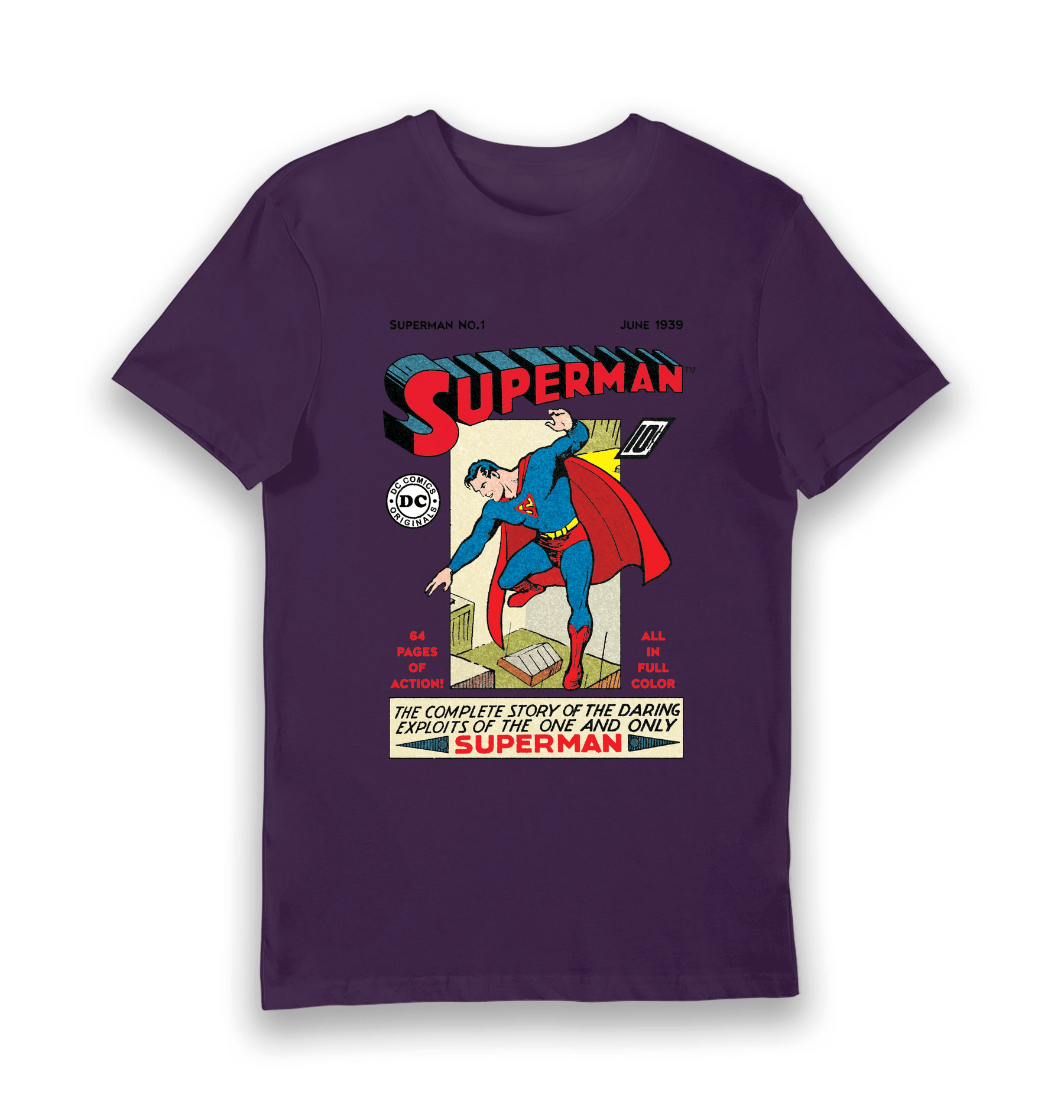 Purple Printed T-shirt Front