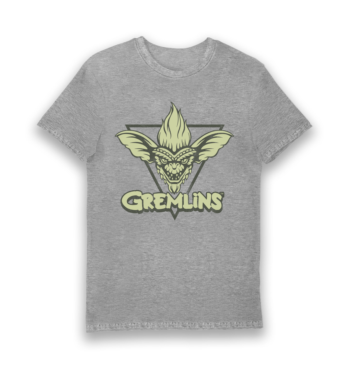 Sports Grey Printed T-shirt Front