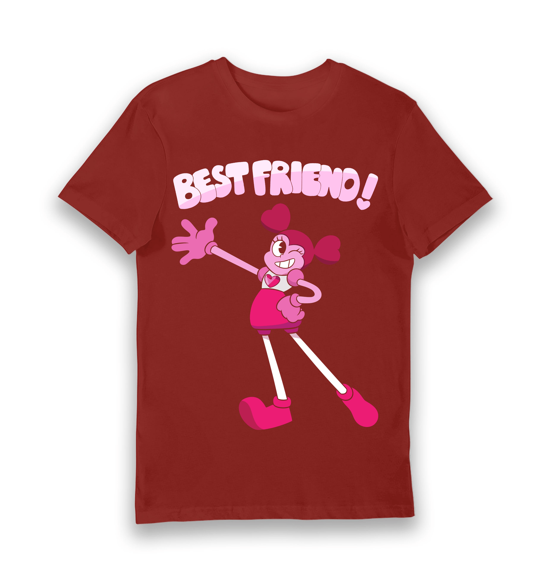 Brick Red Printed T-shirt Front